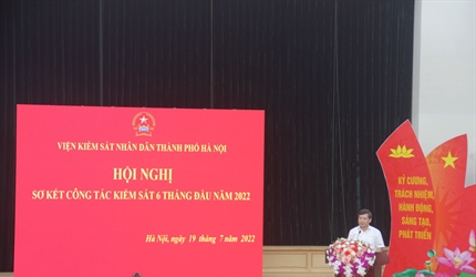 Viện KSND thành phố Hà Nội tổ chức Hội nghị trực tuyến sơ kết công tác...